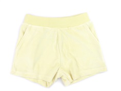 Name It pastel yellow velour shorts